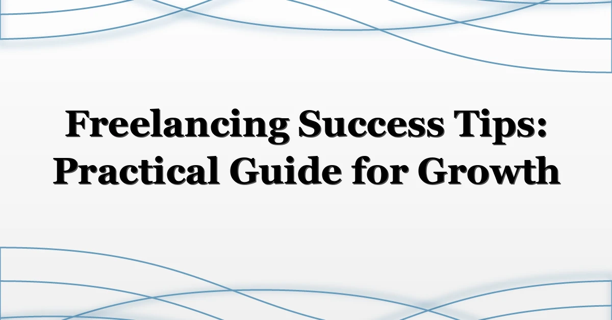 Freelancing Success Tips: Practical Guide for Growth