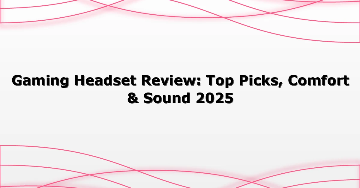 Gaming Headset Review: Top Picks, Comfort & Sound 2025