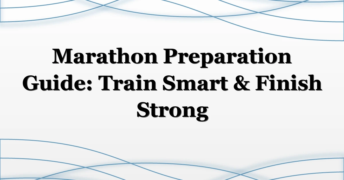 Marathon Preparation Guide: Train Smart & Finish Strong